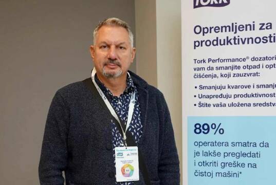 Nebojša Petrović, zamenik direktora prodaje kompanije Hygiene Systems i brend menadžer za Elecrolux Proffesional